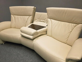 Nový polohovací gauč HIMOLLA 4010 kůže krém - 3