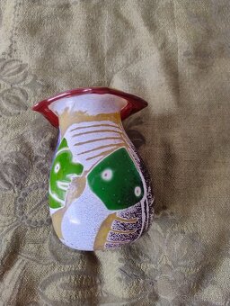 VINTAGE SKLENĚNÁ VÁZA - 3