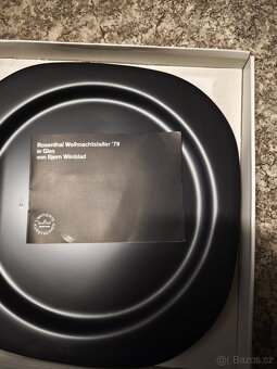 Skleněný Talíř Rosenthal ve skle 1979 certifikát - 3