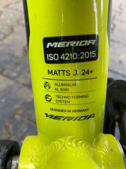 Dětské kolo Merida 24 matts jr. od 125cm, hydraulické brzdy - 3