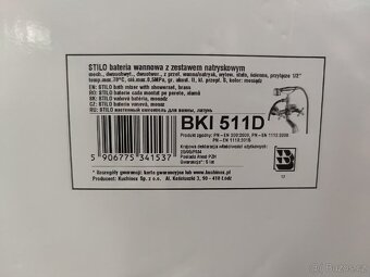 Vanová baterie Kuchinox Stilo BKI 511D (nová) - 3