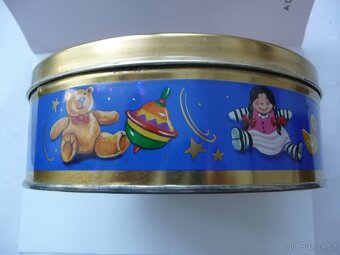 PLECHOVÁ KRABIČKA VÁNOČNÍ MOTIV, stav viz fota - 3