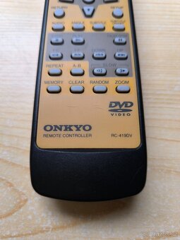Pěkný originál dálkový ovlafač DVD VIDEO ONKYO RC-4190V. - 3