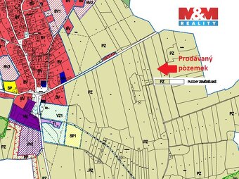 Prodej pole, 20332 m², zemědělská půda, Sádek - 3