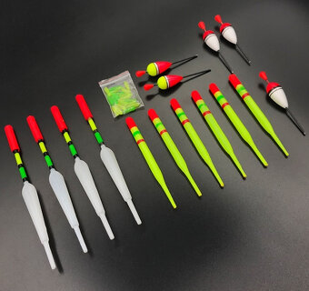 Rybolov - sada 15ks plavákov - 3