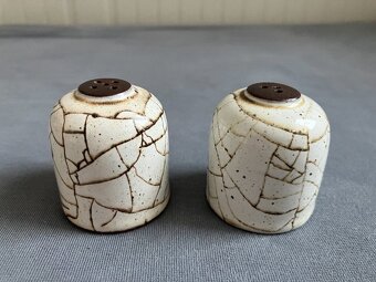 Keramická souprava (pětidílná), imitace popraskané kameniny - 3