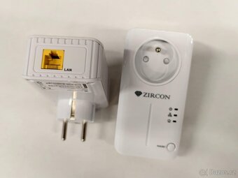 Zircon Powerline adaptér PL500, přenos internetu zásuvkou - 3