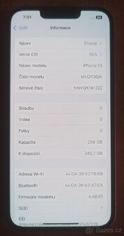 Mobilní telefon iPhone 13, 256GB, PĚKNÝ - 3