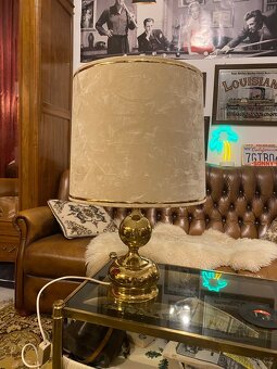 Retro mosazní lampa '70 - 3