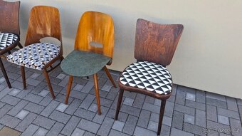 Mix čalouněných retro židlí 6ks - 3