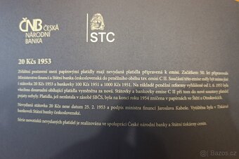 20 KČS 1953 NEVYDANÁ BANKOVKA ,TOP STAV ČNB - 3