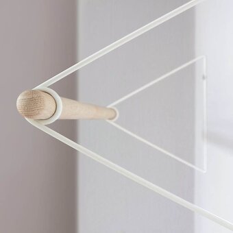 Vonbox minimalistický věsák - bílý/dub - 3