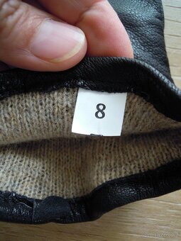 zimní kožené rukavice - 3