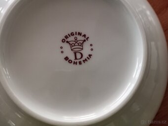 Nová porcelánová sada hrnek s talířkem Originál Bohemia - 3