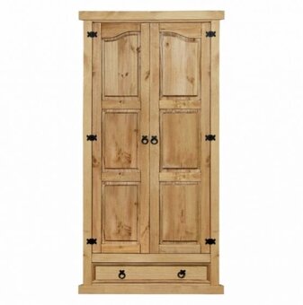 Dřevěná skříň 2dveřová CORONA vosk 162820 - 3