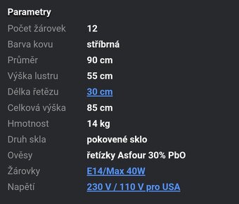 Křišťálový lustr - 3