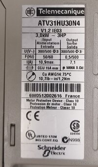 Frekvenční měnič 3,0kW - 3