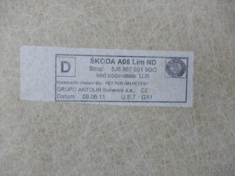 Panel stropu Fabia II. - 3