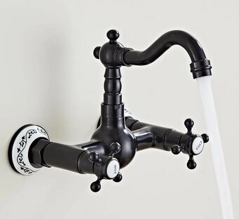 Hiendure® Kuchyňská dřezová směšovací baterie retro, mosaz, - 3