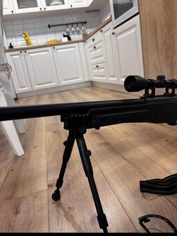 Airsoft sniper L96 (MB01C UPGRADE) + puškohled +dvojnožka - 3