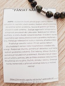Pánský minerální náramek Jaspis - 3