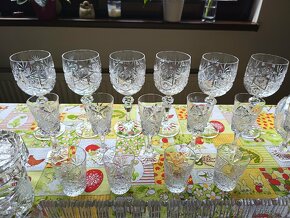 Broušený servis Bohemia Crystal 19 ks - výborný stav - 3