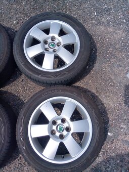 Alu kola 5x100, vč. pneu rozměr 195/55 R 15 - 3
