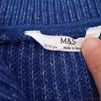 Chlapecký svetr s rozepínacím stojáčkem 12-13let - 3