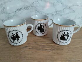Prodám sadu hrnků Rokoko - 3