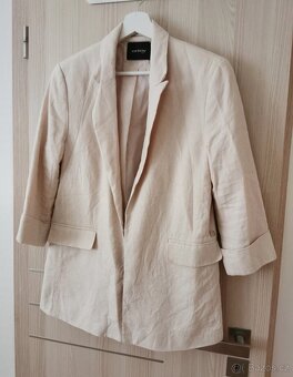 Lněný letní kostým dámský vel. M - 3