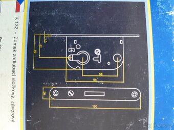 Zadlabací zámek HOBES K 132 - 3