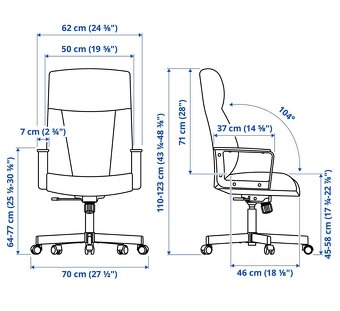 Otočná židle IKEA MILLBERGET - 3