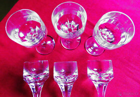 Moser - Sada 6 kusů kvalitních broušených skleniček na likér - 3