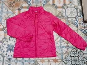 Růžová, prošívaná jarní/podzimní bunda,vel.152 - 3