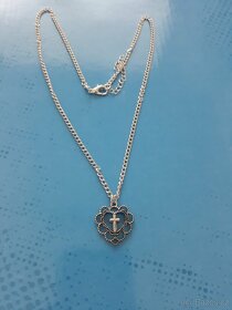 Nový náhrdelník chirurgicka ocel srdíčko srdce křížek nové - 3