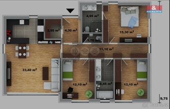 Prodej pozemku k bydlení, 1085 m², Nový Malín - 3