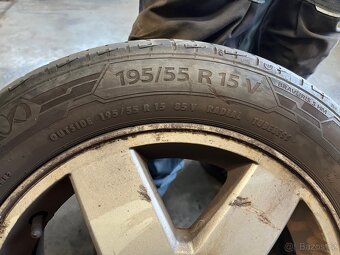 celá kola 195/55 R15 (pneu + alu + šrouby) - 3