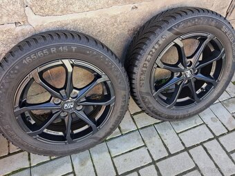 MSW by O.Z. 5Jx15 ET38 ŠKODA VW +zimní pneu 7mm - 3