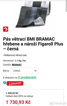 Pás větrací BMI BRAMAC hřeben - 3