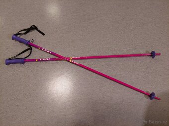 Dětské sjezdové hůlky LEKI 105 cm dívčí - 3