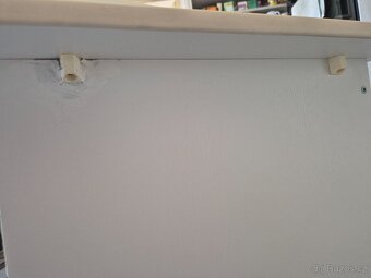 Psací stůl se šuplíky, bílý - 3