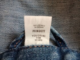 Džíska, riflová bunda vel. 34 - 3