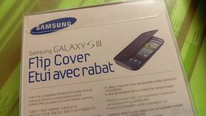 Originální obal SAMSUNG GALAXY S III Flip Cover - antracit - 3