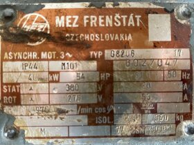 Kroužkový elektromotor 40 Kw - 3