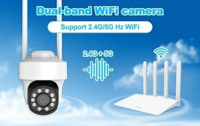 Kamera 5 Mpx, ONVIF, 2.4G 5G WiFi Smart Home IP, PTZ, Tuya - 3