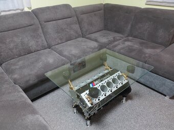 Konferenční stůl/stolek z bloku motoru V12 - 3