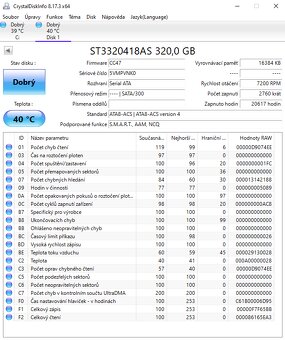 Seagate BarraCuda 320GB 7,2K 16MB SATA II 3,5'' ST3320418A - 3