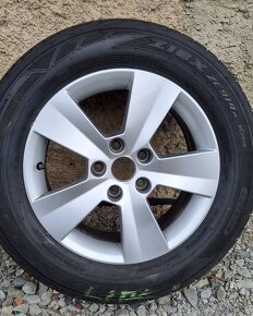 Alu disky škoda + Letní pneu falken 215 /60/ 16 - 3