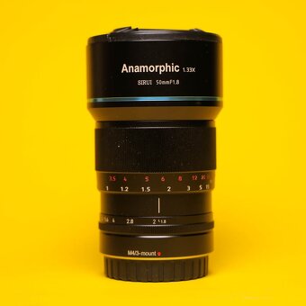 Sirui Anamorphic 1,33x 50mm f/1.8 pro M4/3 | 60102092 - odpo - 3