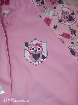 Dívčí nepromokavá bunda vel. 110/116 - 3